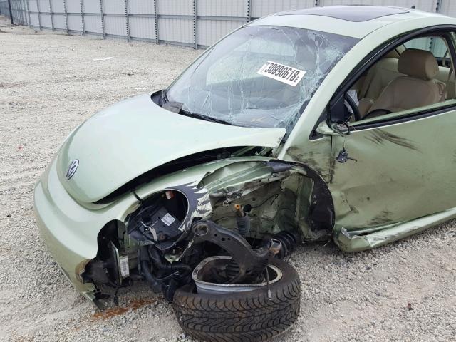 3VWRW31CX7M500333 - 2007 VOLKSWAGEN NEW BEETLE GREEN photo 9