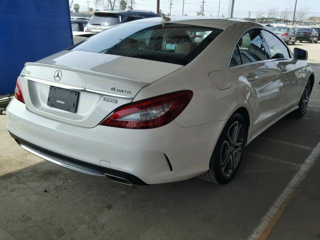 WDDLJ6HB1GA169098 - 2016 MERCEDES-BENZ CLS 400 4M WHITE photo 4