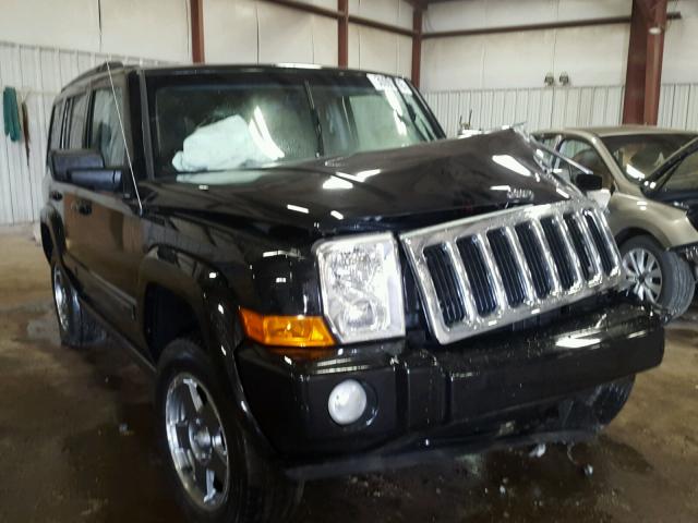 1J8HG48K68C125101 - 2008 JEEP COMMANDER BLACK photo 1