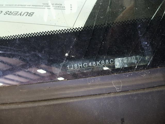 1J8HG48K68C125101 - 2008 JEEP COMMANDER BLACK photo 10