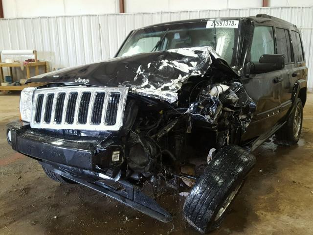 1J8HG48K68C125101 - 2008 JEEP COMMANDER BLACK photo 2
