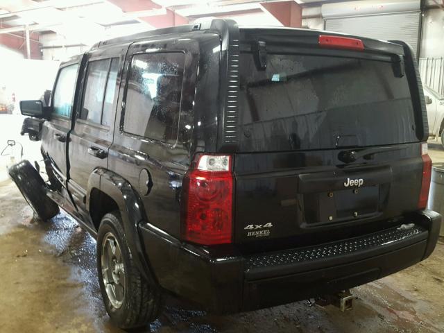 1J8HG48K68C125101 - 2008 JEEP COMMANDER BLACK photo 3