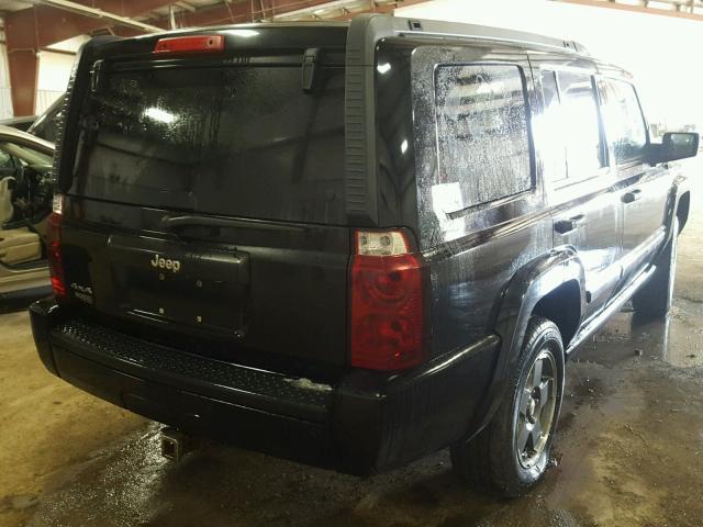 1J8HG48K68C125101 - 2008 JEEP COMMANDER BLACK photo 4