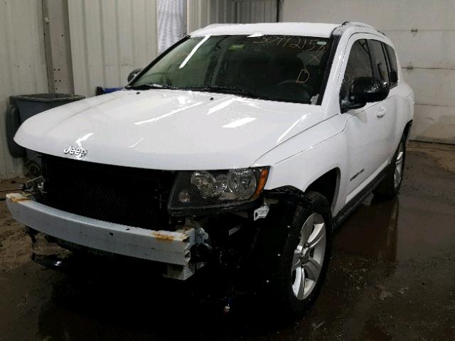 1C4NJCBB6ED650387 - 2014 JEEP COMPASS SP WHITE photo 2