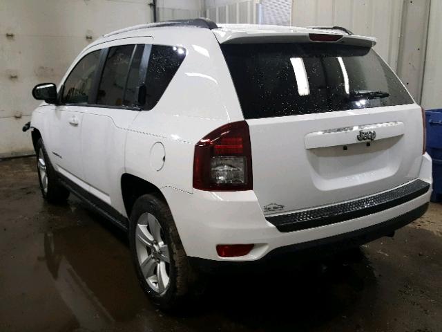 1C4NJCBB6ED650387 - 2014 JEEP COMPASS SP WHITE photo 3