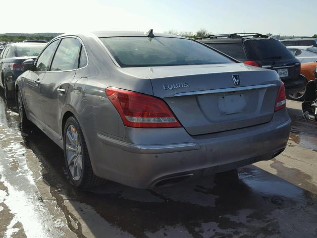 KMHGH4JF5BU035741 - 2011 HYUNDAI EQUUS SIGN GRAY photo 3