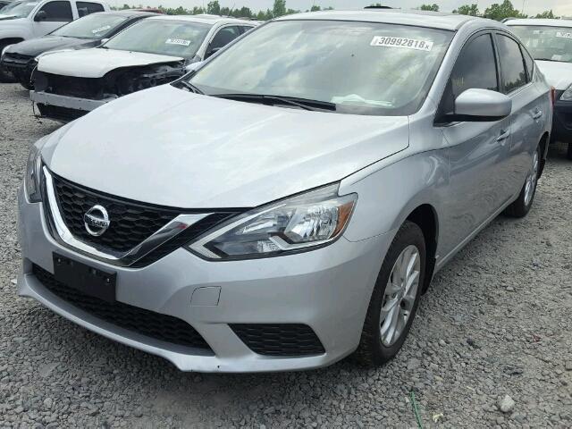 3N1AB7AP5HY271417 - 2017 NISSAN SENTRA SILVER photo 2