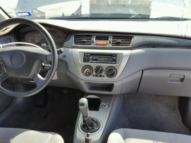 JA3AJ26E95U036509 - 2005 MITSUBISHI LANCER ES SILVER photo 9