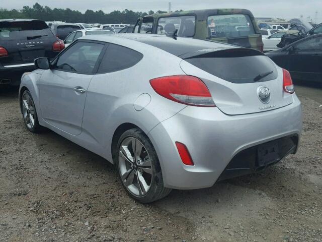 KMHTC6ADXGU270473 - 2016 HYUNDAI VELOSTER B SILVER photo 3