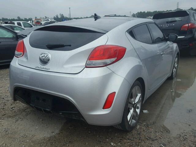 KMHTC6ADXGU270473 - 2016 HYUNDAI VELOSTER B SILVER photo 4