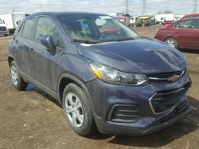 3GNCJKSB8JL239246 - 2018 CHEVROLET TRAX LS BLUE photo 1