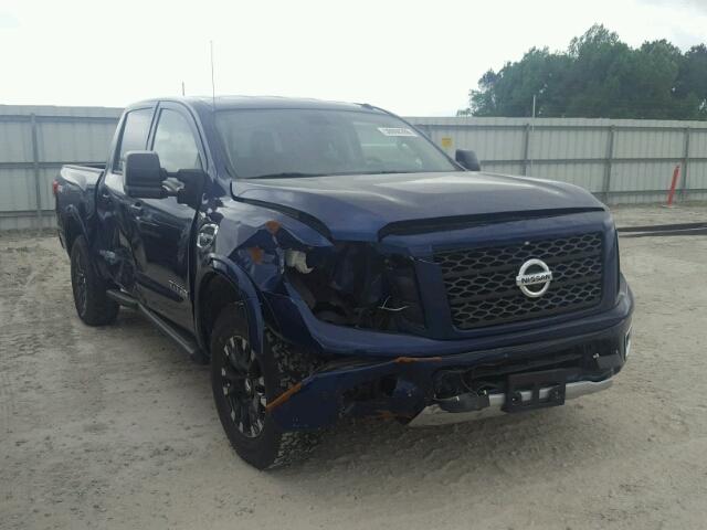 1N6AA1E5XHN500724 - 2017 NISSAN TITAN SV BLUE photo 1