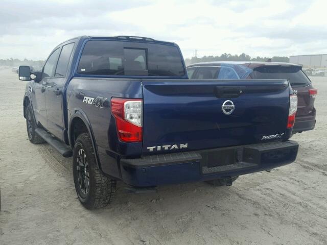 1N6AA1E5XHN500724 - 2017 NISSAN TITAN SV BLUE photo 3