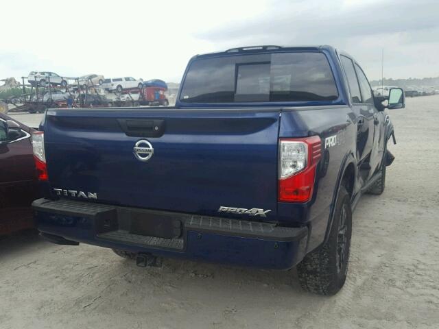 1N6AA1E5XHN500724 - 2017 NISSAN TITAN SV BLUE photo 4