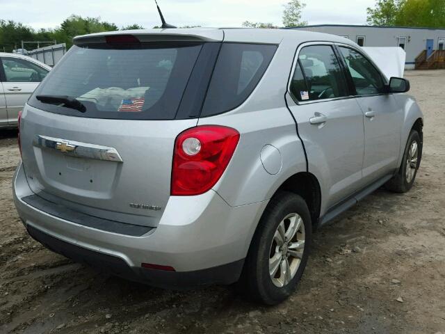 2CNFLCEC5B6359727 - 2011 CHEVROLET EQUINOX LS SILVER photo 4