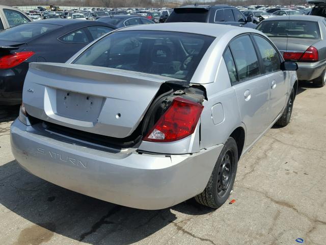1G8AJ52F04Z169947 - 2004 SATURN ION LEVEL SILVER photo 4