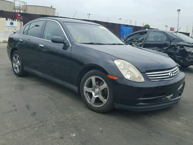 JNKCV51E43M325767 - 2003 INFINITI G35 BLACK photo 1