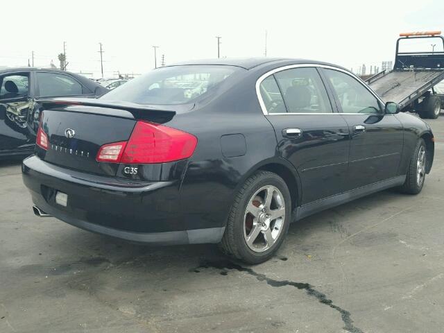 JNKCV51E43M325767 - 2003 INFINITI G35 BLACK photo 4