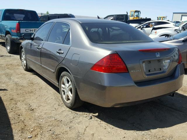 1HGCM55787A118758 - 2007 HONDA ACCORD EX CHARCOAL photo 3