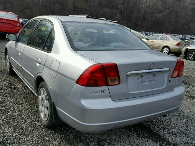 2HGES26892H531092 - 2002 HONDA CIVIC EX GRAY photo 3