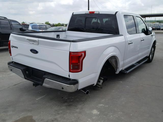 1FTEW1CP4HKC80704 - 2017 FORD F150 SUPER WHITE photo 4