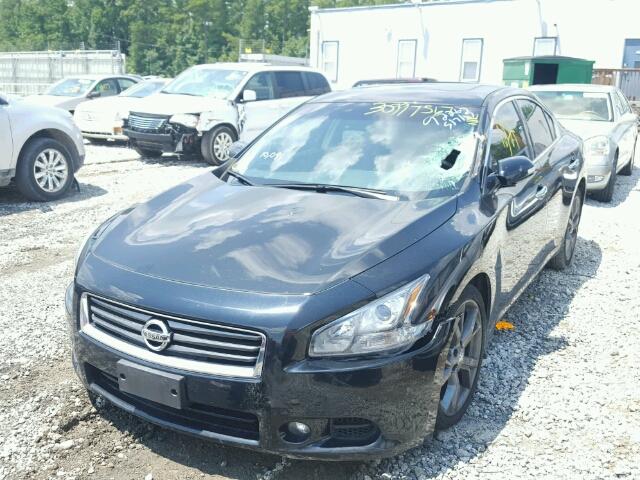 1N4AA5AP8EC913871 - 2014 NISSAN MAXIMA S BLACK photo 2