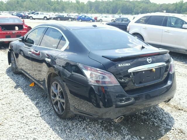 1N4AA5AP8EC913871 - 2014 NISSAN MAXIMA S BLACK photo 3