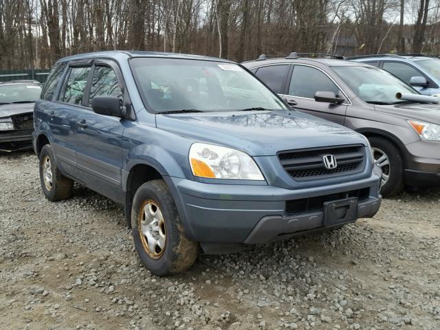 2HKYF18175H537687 - 2005 HONDA PILOT LX BLUE photo 1