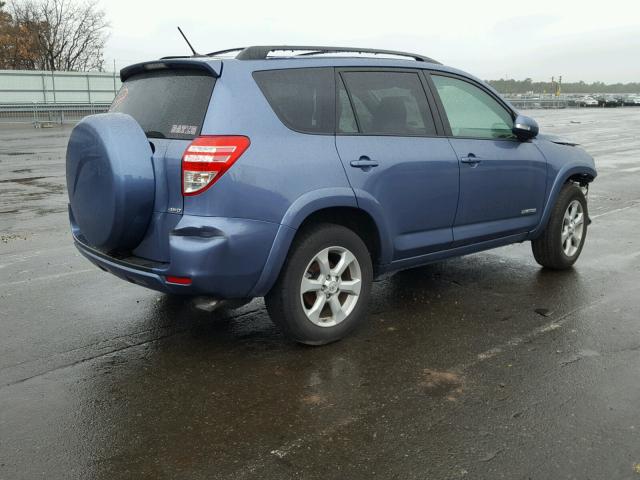 2T3DK4DV0BW041798 - 2011 TOYOTA RAV 4 BLUE photo 4