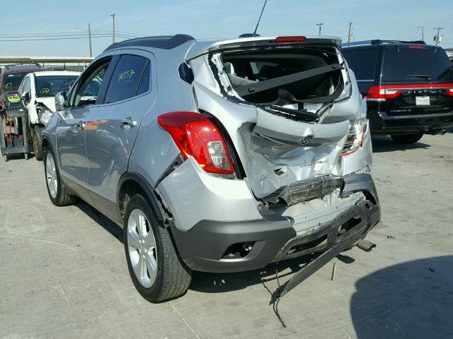 KL4CJCSB2FB033583 - 2015 BUICK ENCORE SILVER photo 3