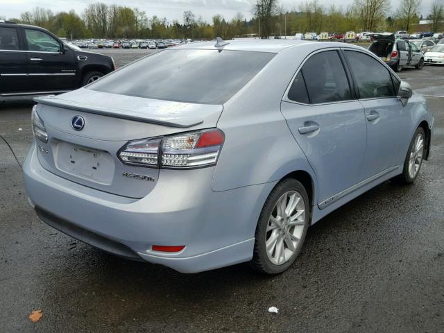 JTHBB1BA6A2024080 - 2010 LEXUS HS 250H SILVER photo 4