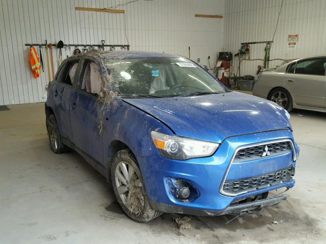 4A4AP3AU9FE002899 - 2015 MITSUBISHI OUTLANDER BLUE photo 1