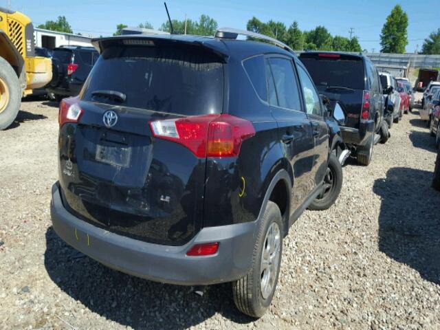 2T3ZFREV2EW087756 - 2014 TOYOTA RAV4 LE BLACK photo 4