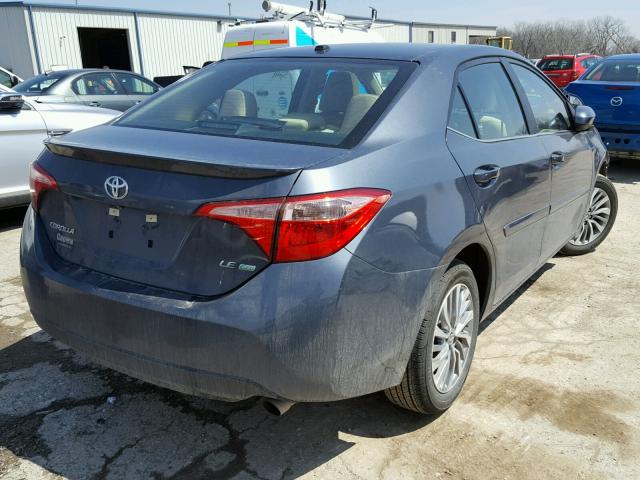 5YFBPRHE9HP564451 - 2017 TOYOTA COROLLA LE BLUE photo 4