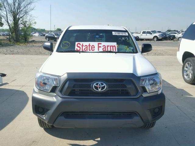 5TFNX4CN7EX035522 - 2014 TOYOTA TACOMA WHITE photo 9