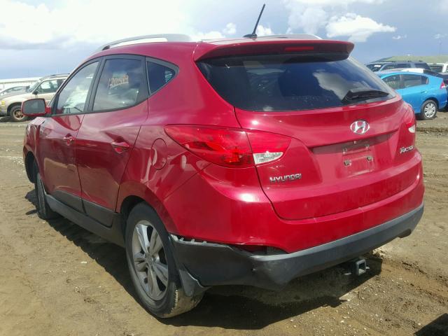 KM8JU3AC2BU285343 - 2011 HYUNDAI TUCSON GLS RED photo 3