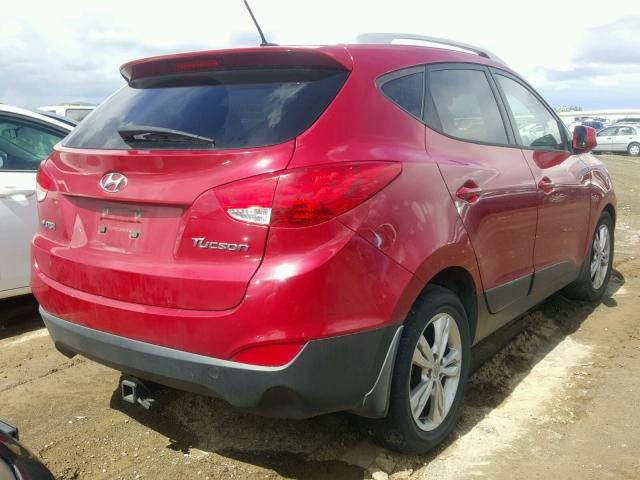 KM8JU3AC2BU285343 - 2011 HYUNDAI TUCSON GLS RED photo 4