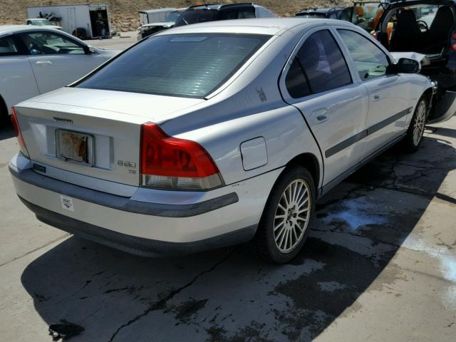 YV1RS53D522172751 - 2002 VOLVO S60 T5 GRAY photo 4