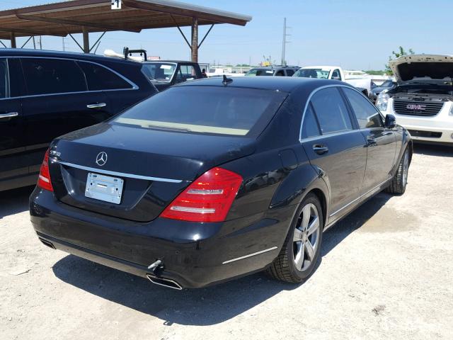 WDDNG7BB9BA397154 - 2011 MERCEDES-BENZ S 550 BLACK photo 4