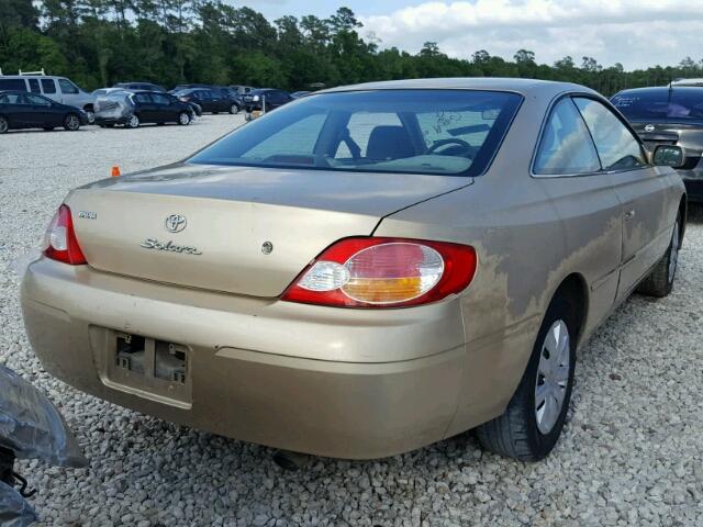 2T1CE22P32C005951 - 2002 TOYOTA CAMRY SOLA GOLD photo 4