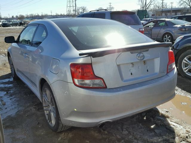 JTKJF5C77D3053588 - 2013 TOYOTA SCION TC 银色 照片 3