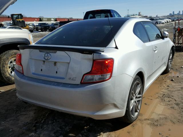 JTKJF5C77D3053588 - 2013 TOYOTA SCION TC 银色 照片 4