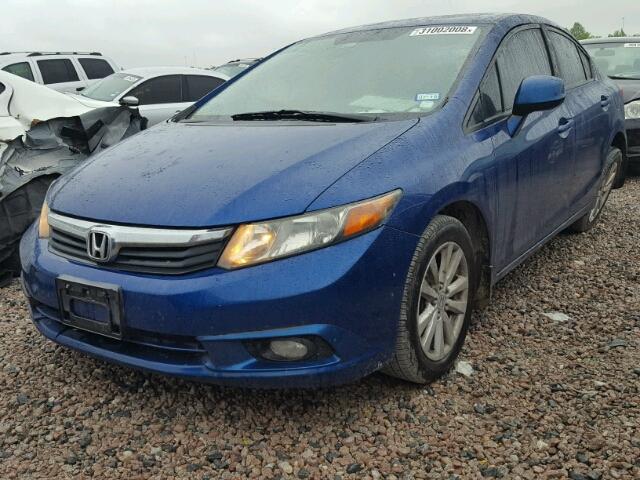 19XFB2F9XCE004946 - 2012 HONDA CIVIC EXL BLUE photo 2