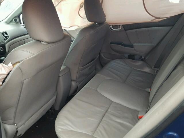 19XFB2F9XCE004946 - 2012 HONDA CIVIC EXL BLUE photo 6