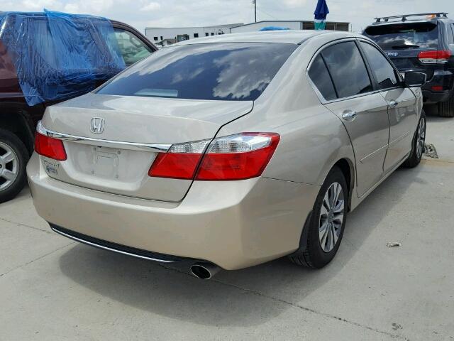 1HGCR2F38EA027353 - 2014 HONDA ACCORD LX BEIGE photo 4