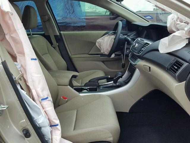 1HGCR2F38EA027353 - 2014 HONDA ACCORD LX BEIGE photo 5