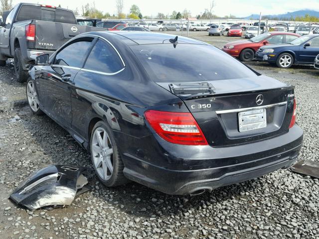 WDDGJ8JB5CF896040 - 2012 MERCEDES-BENZ C 350 4MAT BLACK photo 3