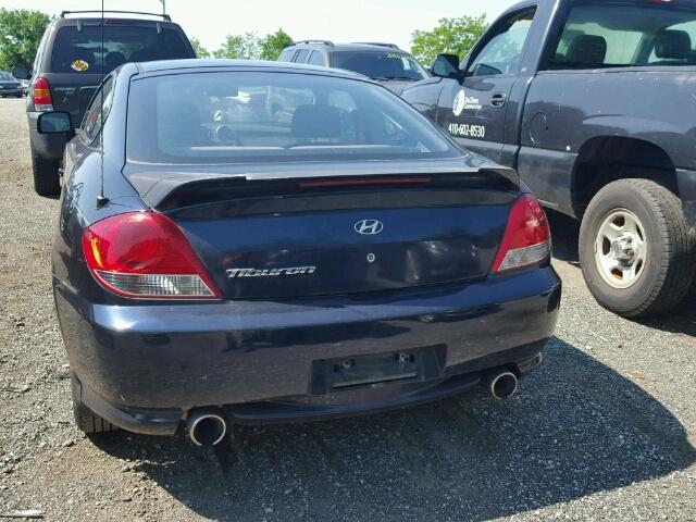 KMHHM65DX6U189436 - 2006 HYUNDAI TIBURON GS BLUE photo 9