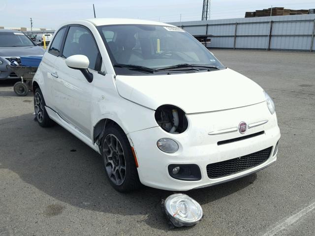 3C3CFFBR4CT287896 - 2012 FIAT 500 SPORT WHITE photo 1