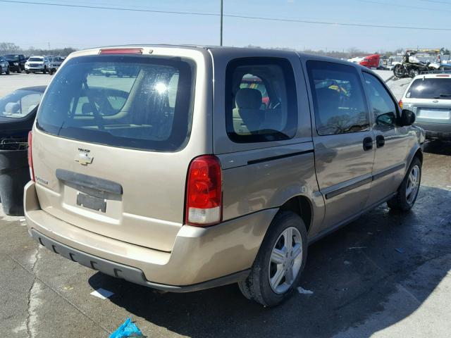 1GNDV03L55D305784 - 2005 CHEVROLET UPLANDER TAN photo 4